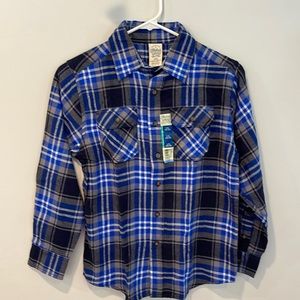 NWT, Faded Glory, flannel shirt, youth large (10-12)